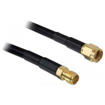 DELOCK WLANz Antenna Cable Extension 2m - (Black, RP-SMA to RP-SMA, CFD200) — Buy in Cyprus with Fast Delivery
