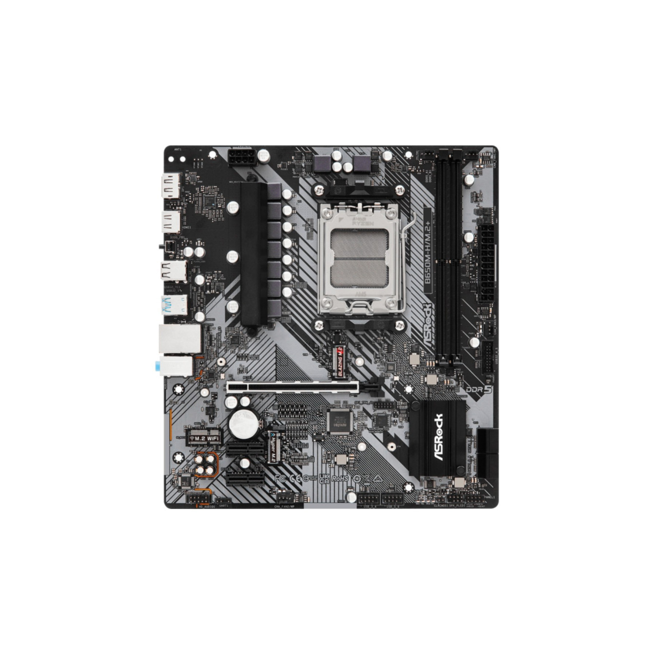 ASRock B650M-H M.2+ - B650 AM5 Micro-ATX Motherboard - DDR5, PCIe 4.0, Enhanced VRM — Buy in Cyprus with Fast Delivery