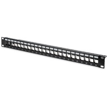 DIGITUS Patchpanel 1HE 24-Port Modular Patchpanel - Black — Buy in Cyprus with Fast Delivery