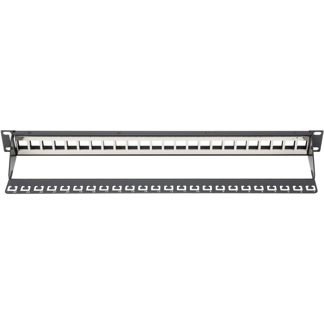 DIGITUS Patchpanel 1HE 24-Port Modular Patchpanel - Black — Buy in Cyprus with Fast Delivery
