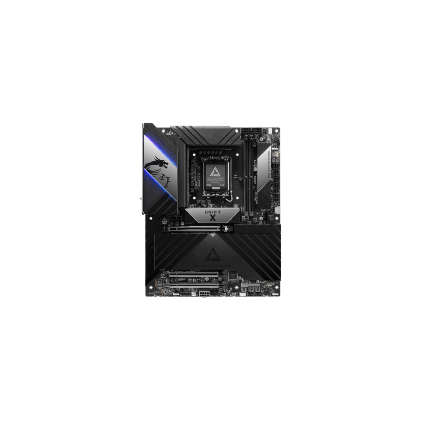 MSI MEG Z890 UNIFY-X (1851) - ATX LGA1851 Motherboard, DDR5 2x DIMM up to 128GB, PCIe 5.0, 6x M.2, RGB, Black