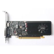GT1030 2GB ZOTAC LP GDDR5 1Fan - ZT-P10300A-10L - Black, 2GB GDDR5, 64-bit, 6000 MHz, PCIe 3.0