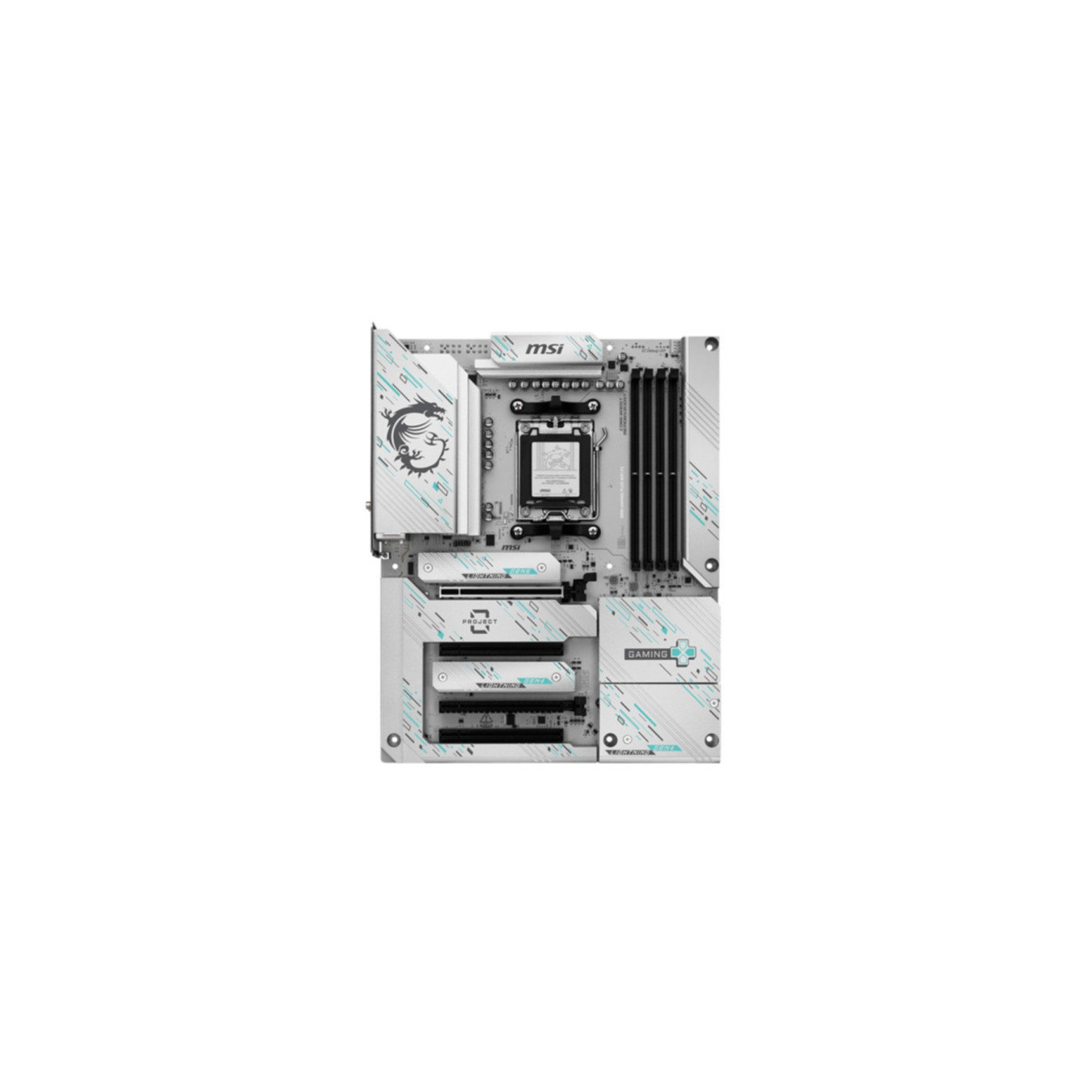 MSI B850 GAMING PLUS WIFI PZ - AM5 ATX Motherboard - DDR5 4x DIMM (256GB), PCIe 4.0, Wi‑Fi, 2.5Gb LAN, RGB, Black