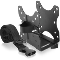 ICY BOX Mini PC Holder for Monitor Stand - IB-MSA102-VM - VESA 75x75/100x100 Compatible, Desk Clamp Arm, Single Arm