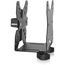 ICY BOX Mini PC Holder for Monitor Stand - IB-MSA102-VM - VESA 75x75/100x100 Compatible, Desk Clamp Arm, Single Arm