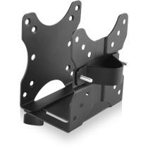 ICY BOX Mini PC Holder for Monitor Stand - IB-MSA102-VM - VESA 75x75/100x100 Compatible, Desk Clamp Arm, Single Arm