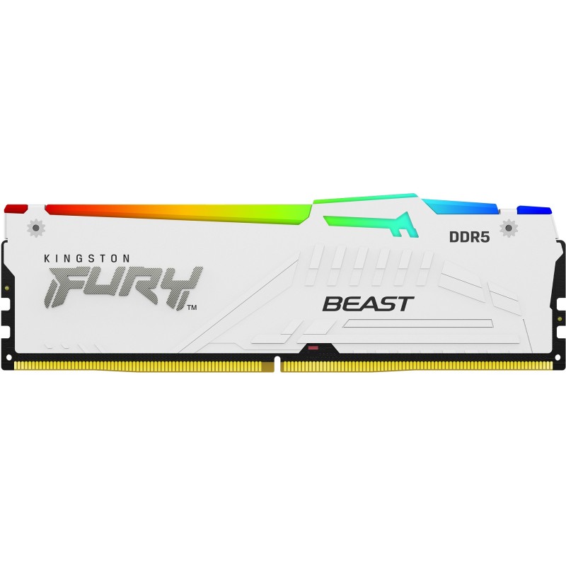Buy KINGSTON 64GB (2x32GB) DDR5 6400MT/s CL32 FURY Beast White RGB EXPO - Kit of 2 in Cyprus, Nicosia, Limassol, Larnaka, Pafos