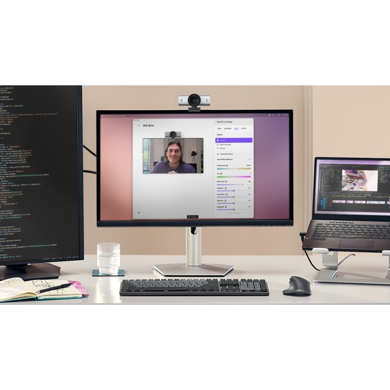 Buy Logitech Brio 4K Streaming Webcam - 960-001554 - 4K UHD, USB 3.0, Stereo Mic... in Cyprus, Nicosia, Limassol, Larnaka, Pafos