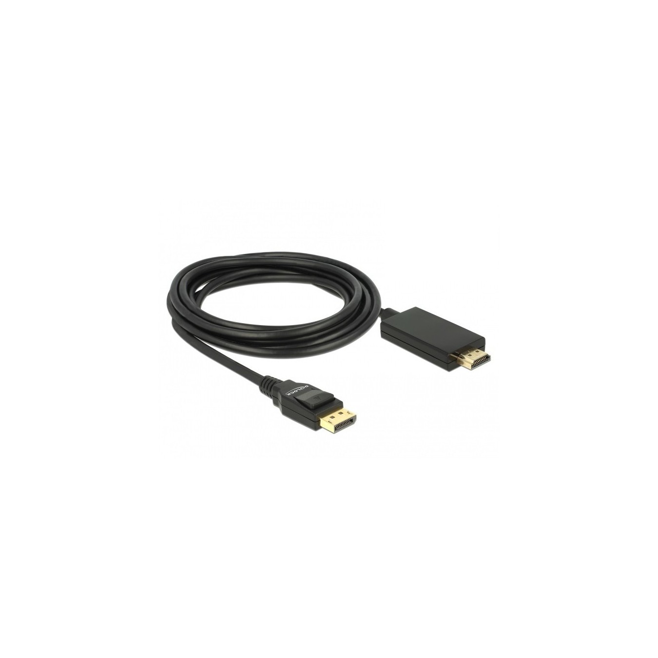 DeLOCK DisplayPort 1.2 to HDMI-A Passive Cable - 85318 - 3 m, Black, 4K — Buy in Cyprus with Fast Delivery
