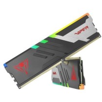 Patriot DIMM 5200 - PVVR564G520C40K - 64 GB kit, 2x32 GB, DDR5-5200 CL40, Unbuffered, Heatsink, Black Viper Venom RGB, Intel XMP