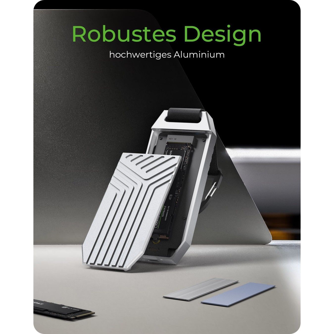 ICY BOX USB4 External NVMe M.2 Enclosure - IB-1919M-C42 - Aluminum — Buy in Cyprus with Fast Delivery