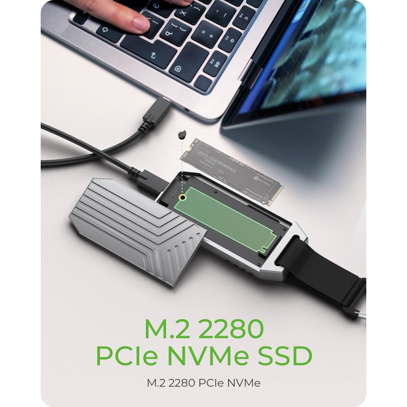 ICY BOX USB4 External NVMe M.2 Enclosure - IB-1919M-C42 - Aluminum — Buy in Cyprus with Fast Delivery