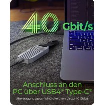 ICY BOX USB4 External NVMe M.2 Enclosure - IB-1919M-C42 - Aluminum — Buy in Cyprus with Fast Delivery