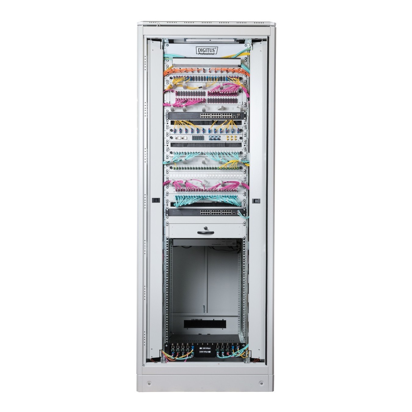 DIGITUS Netzwerkschrank Unique - 42HE 2053x800x1000mm gray - Freight shipping — Buy in Cyprus with Fast Delivery