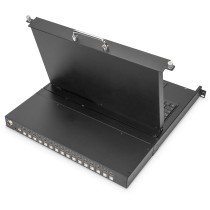 DIGITUS Modular HD LCD KVM Console with 17" TFT - Touchpad, 16-Port HDMI KVM, German Keyboard Layout