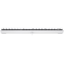 Cherry Keyboard KC 200 - KC 200 - Silver/White, 100% Full-size, Wired USB, Cherry MX Silent Red, German QWERTZ