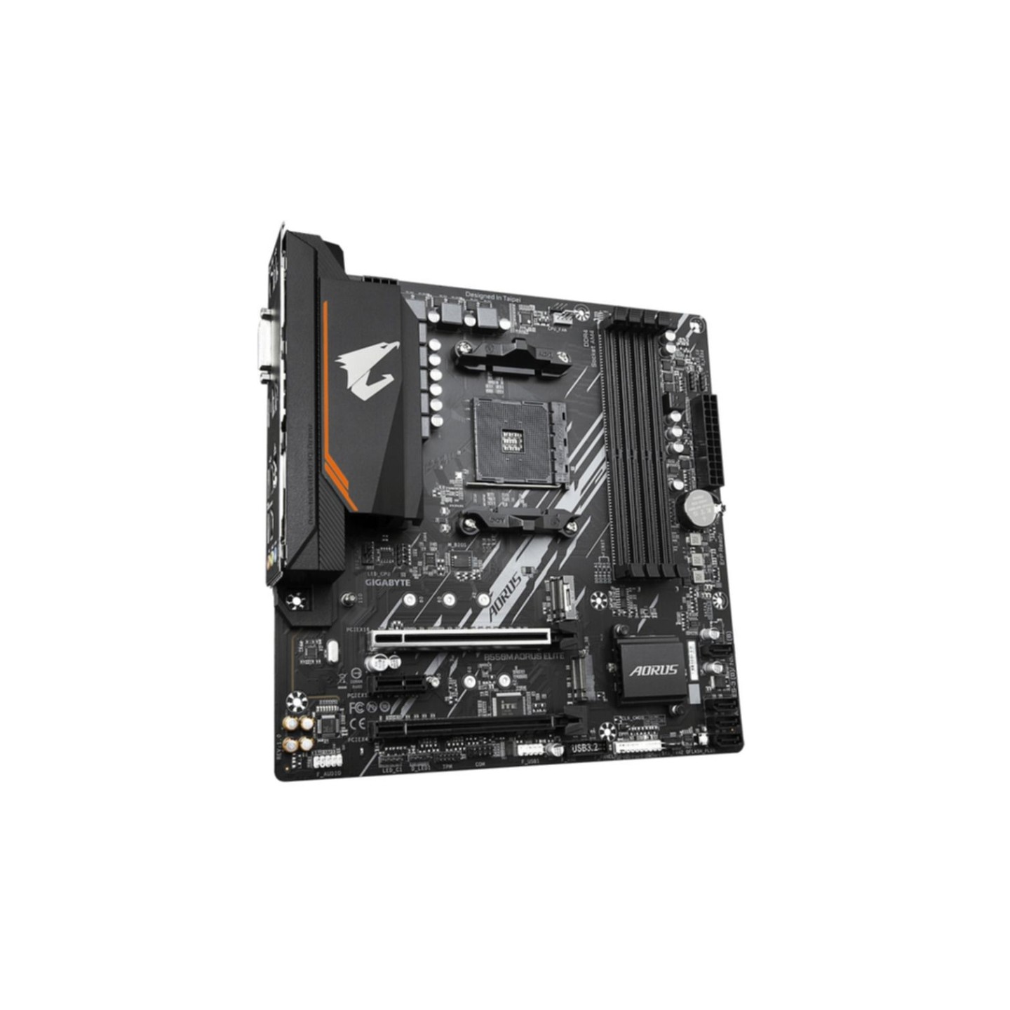 Gigabyte GA-B550M AORUS ELITE - B550 Micro-ATX Motherboard (AM4) - DDR4 up to 128GB, PCIe 4.0, 2x M.2, HDMI 2.1, Gigabit LAN
