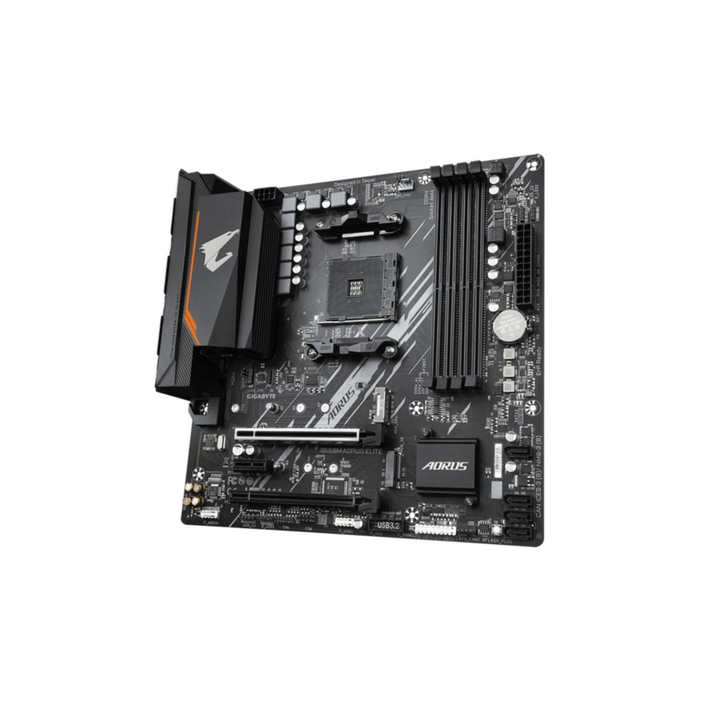 Gigabyte GA-B550M AORUS ELITE - B550 Micro-ATX Motherboard (AM4) - DDR4 up to 128GB, PCIe 4.0, 2x M.2, HDMI 2.1, Gigabit LAN