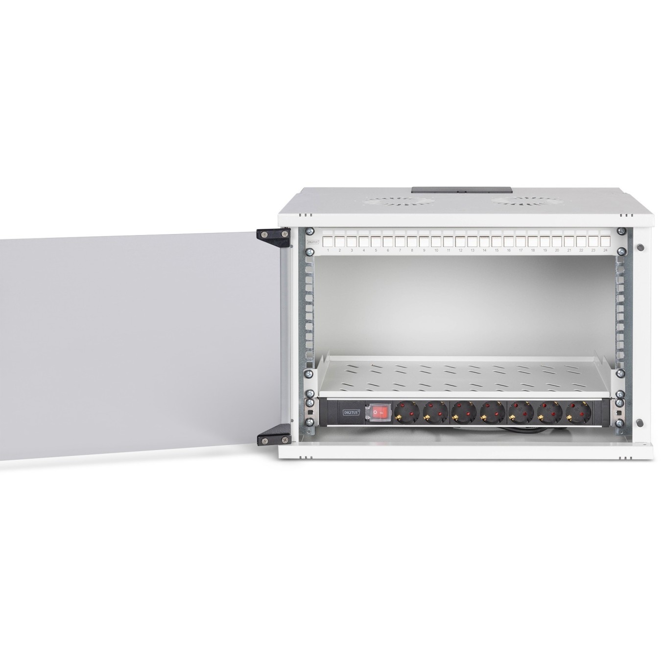 DIGITUS Wall Mount Rack - 7U - 540x400 mm - Grey — Buy in Cyprus with Fast Delivery