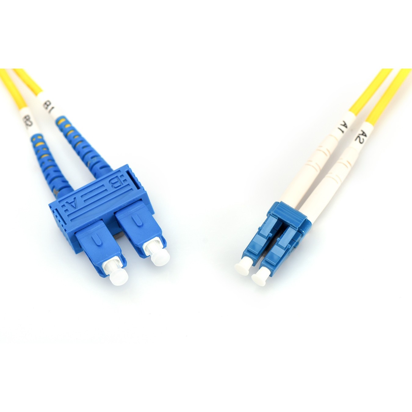 DIGITUS LWL Patchkabel LC to SC 5.00m Singlemode OS2 Duplex - Yellow — Buy in Cyprus with Fast Delivery