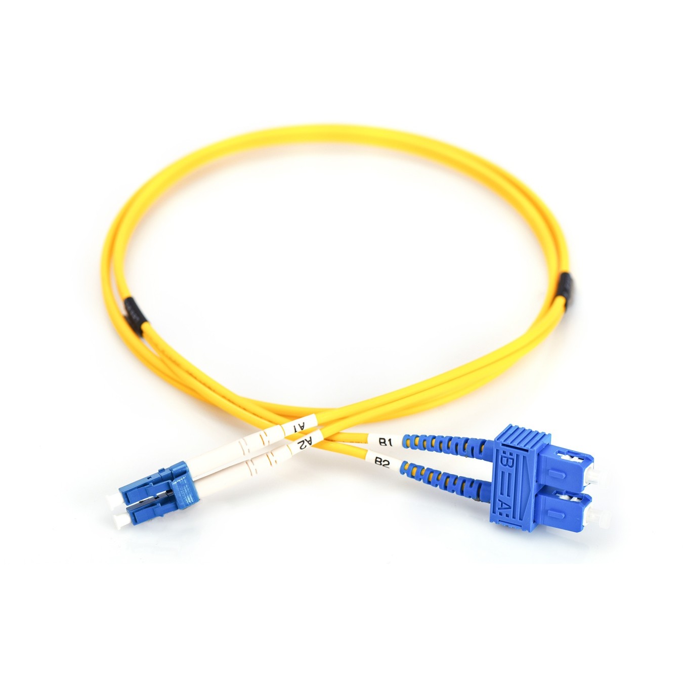 DIGITUS LWL Patchkabel LC to SC 5.00m Singlemode OS2 Duplex - Yellow — Buy in Cyprus with Fast Delivery