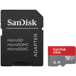Buy SanDisk Ultra - SDSQUAB-128G-GN6MT - Grey/Red, microSDXC 128 GB, 140 MB/s, U... in Cyprus, Nicosia, Limassol, Larnaka, Pafos