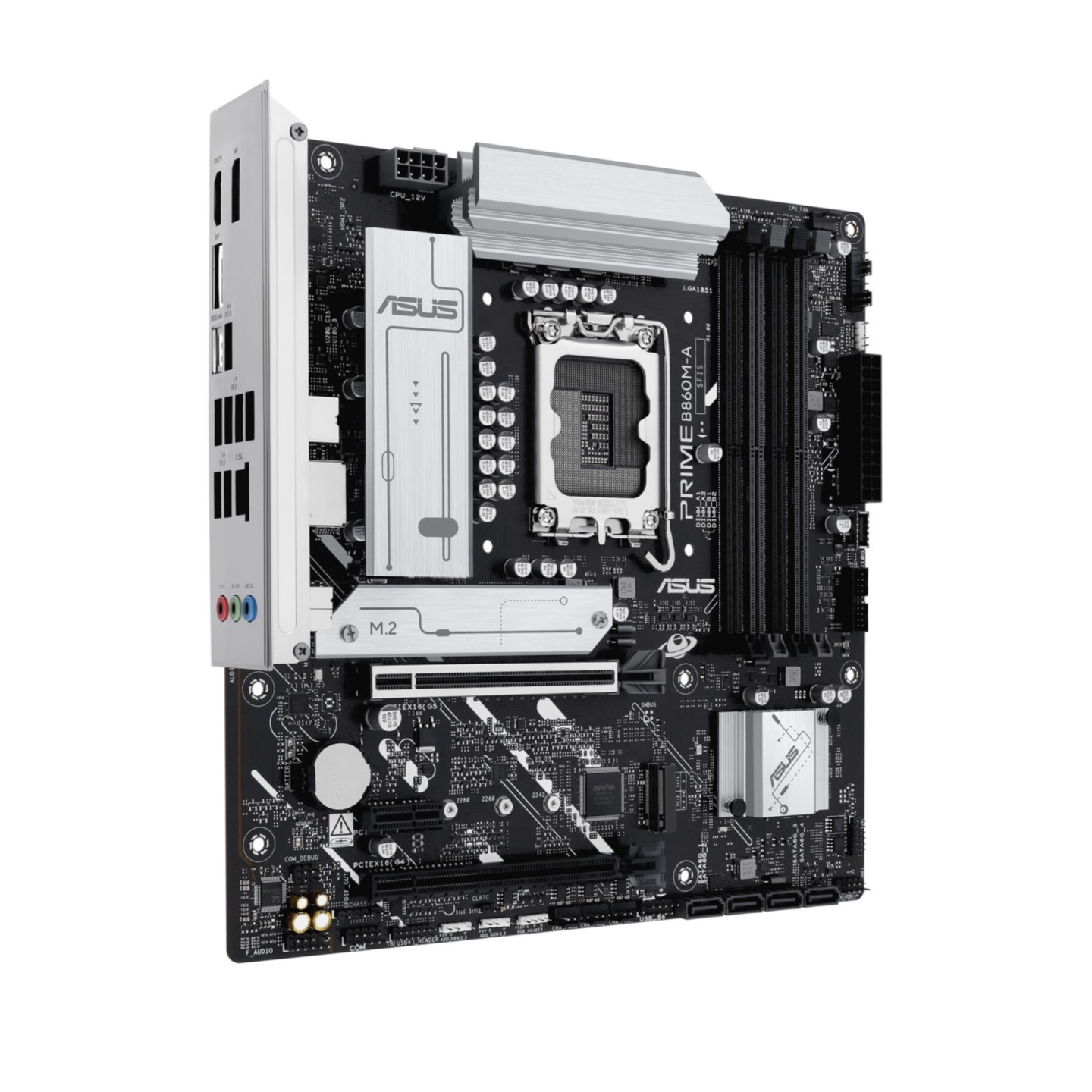 ASUS PRIME B860M-A-CSM - LGA1851 Micro-ATX, DDR5, Up to 256GB, PCIe 4.0, 2.5Gb LAN, 7.1 Audio (Boxed)