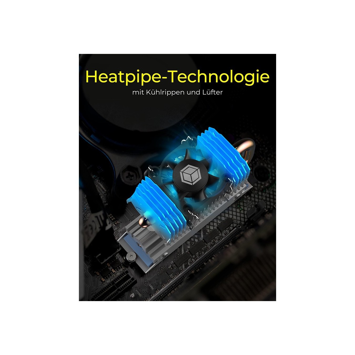 K Heatsink IcyBox SSD M.2 Swivel - M.2 SSD Cooler — Buy in Cyprus with Fast Delivery