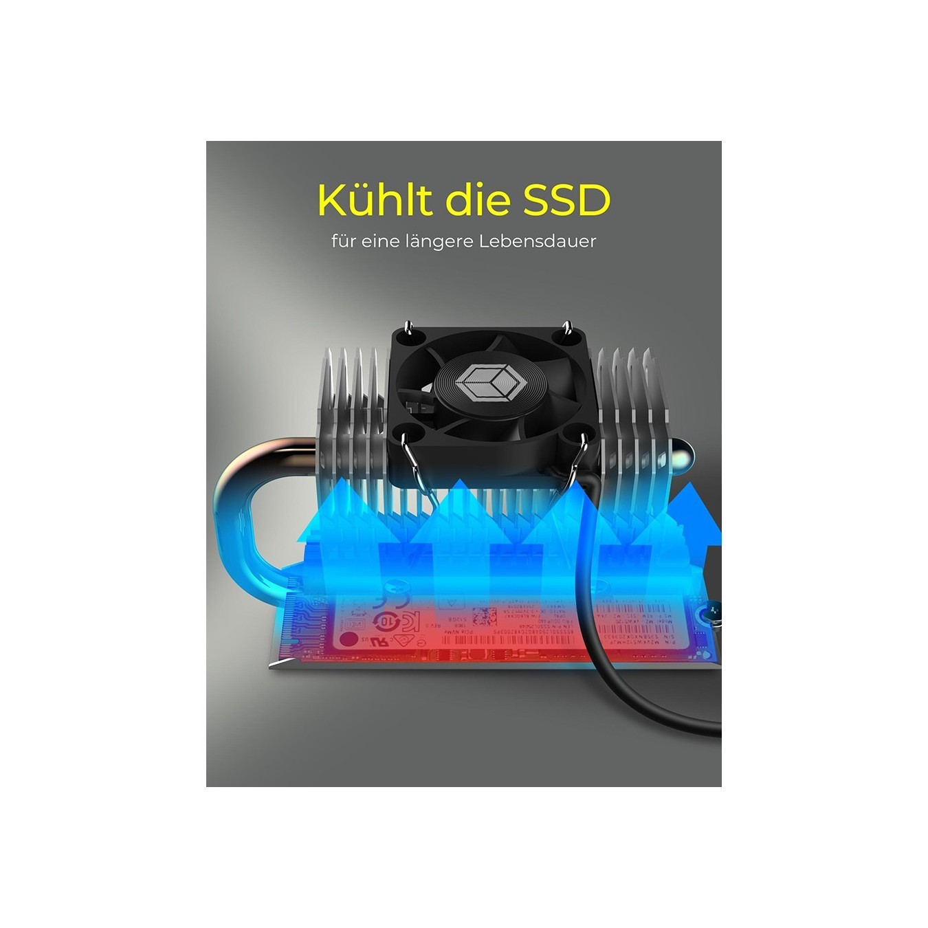 K Heatsink IcyBox SSD M.2 Swivel - M.2 SSD Cooler — Buy in Cyprus with Fast Delivery