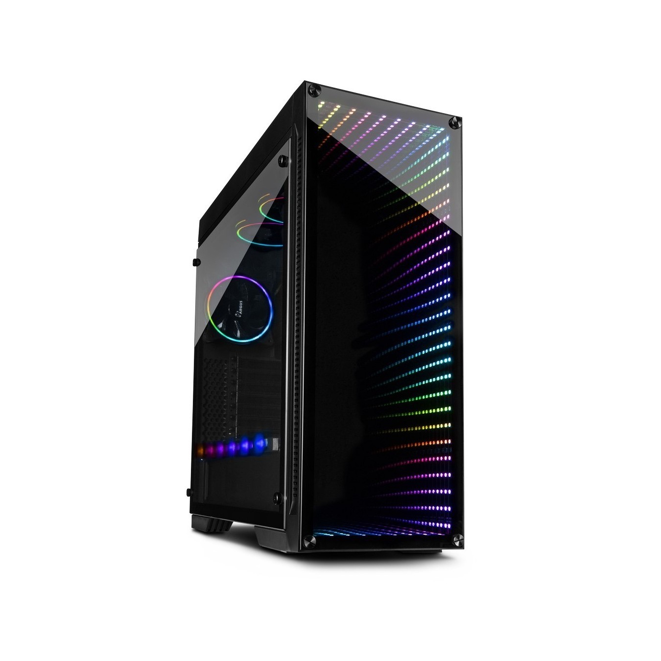 Inter-Tech Infini2 X-908 - Black Midi Tower PC Case - ATX/ITX/mATX/Mini-ITX — Buy in Cyprus with Fast Delivery