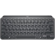 MX Keys Mini for Business - Graphite, Mini wireless keyboard with RF/Bluetooth, Scissor switches