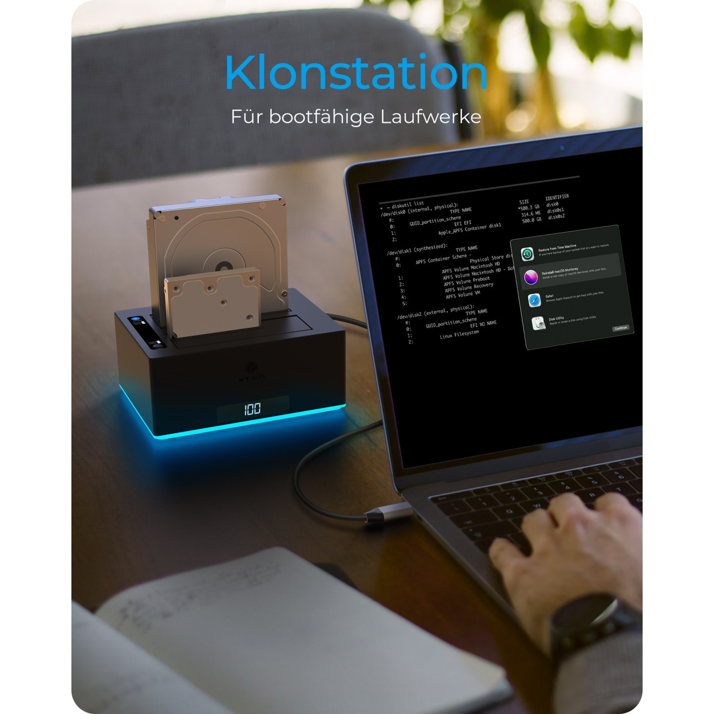 ICY BOX Dockingstation 6.4cm (2.5) & 8.9cm (3.5) SATA - USB 3.0 — Buy in Cyprus with Fast Delivery