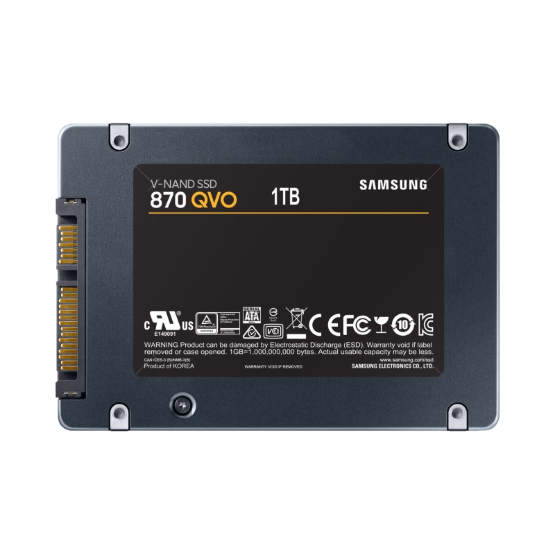 Buy Samsung 870 QVO - MZ-77Q1T0BW - 1TB SATA III 2.5in QLC Internal SSD, Up to 5... in Cyprus, Nicosia, Limassol, Larnaka, Pafos