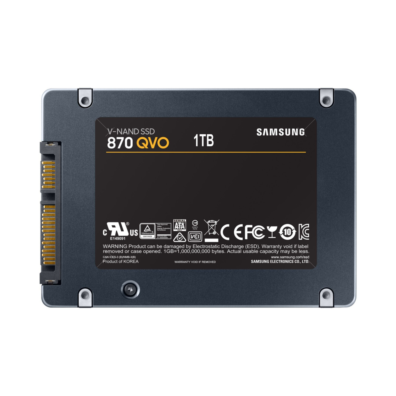 Samsung 870 QVO - MZ-77Q1T0BW - 1TB SATA III 2.5in QLC Internal SSD, Up to 560/530 MB/s — Buy in Cyprus with Fast Delivery