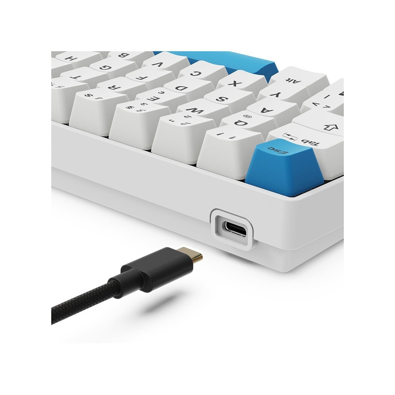Sharkoon Gaming Keyboard Skiller SGK50S4 Gen2 - SGK50S4 Gen2 - PBT White Gel DE Layout — Buy in Cyprus with Fast Delivery