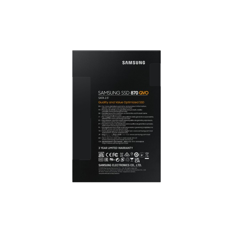 Buy Samsung 870 QVO - MZ-77Q1T0BW - 1TB SATA III 2.5in QLC Internal SSD, Up to 5... in Cyprus, Nicosia, Limassol, Larnaka, Pafos