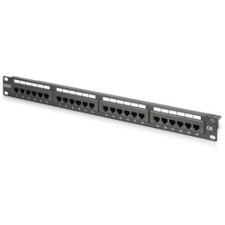 Buy DIGITUS Patch Panel 1U 24-Port Cat6 Unshielded Black in Cyprus, Nicosia, Limassol, Larnaka, Pafos