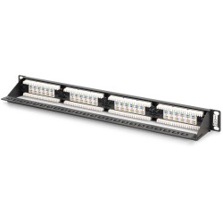 Buy DIGITUS Patch Panel 1U 24-Port Cat6 Unshielded Black in Cyprus, Nicosia, Limassol, Larnaka, Pafos