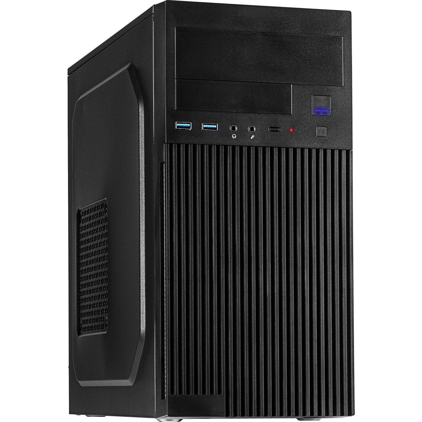 Inter-Tech IT-6521 Straight Micro-ATX/Mini-ITX Micro Tower PC Case - Black (Boxed) — Buy in Cyprus with Fast Delivery