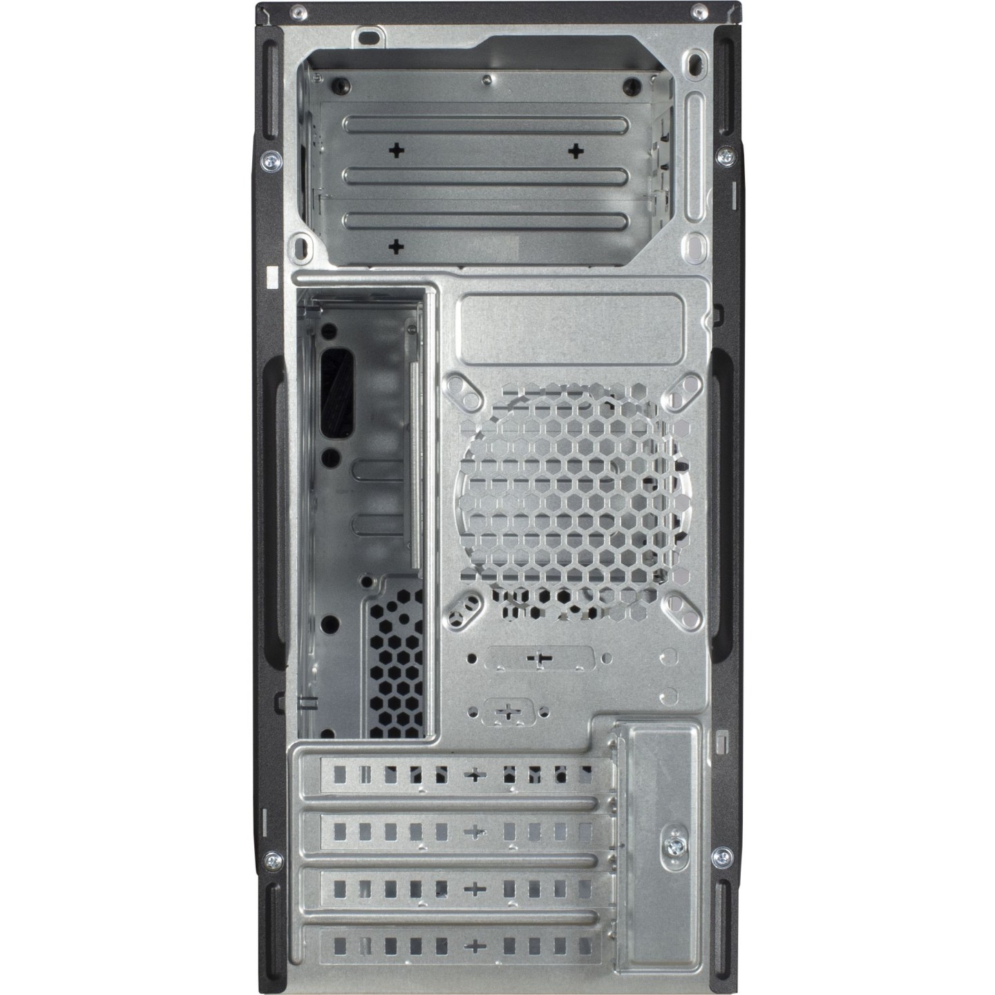 Inter-Tech IT-6521 Straight Micro-ATX/Mini-ITX Micro Tower PC Case - Black (Boxed) — Buy in Cyprus with Fast Delivery