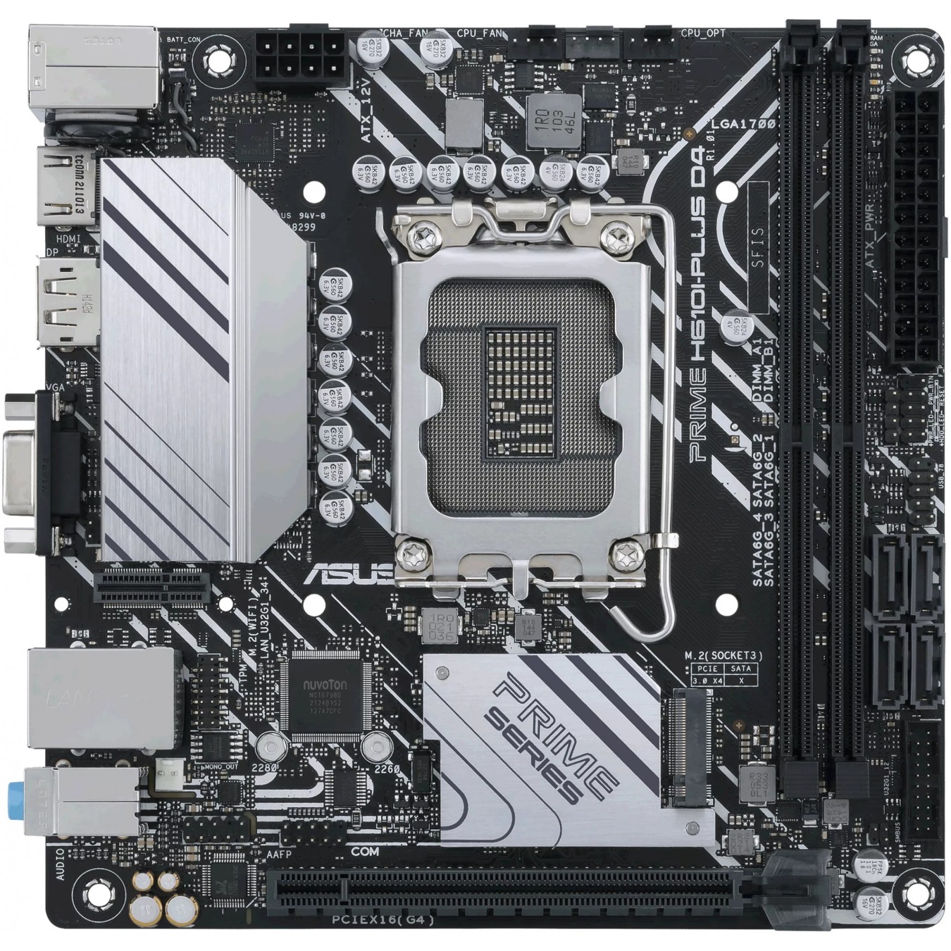 ASUS PRIME H610I-PLUS D4-CSM S1700 DDR4 HDMI-DP-VGA mITX - H610I-PLUS - Mini-ITX DDR4 motherboard
