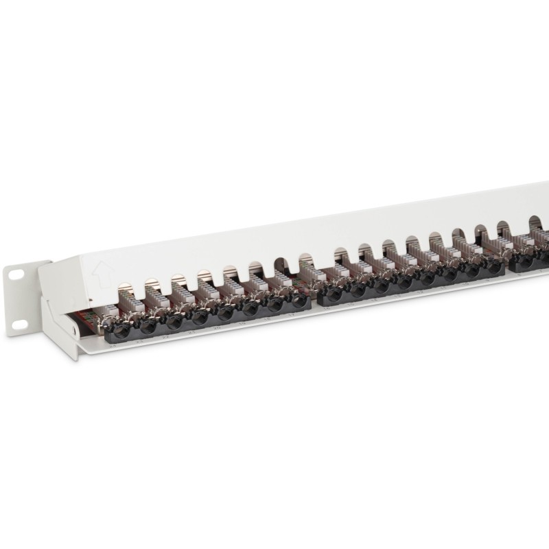Buy DIGITUS Patchpanel 1U 24-Port Cat6a Shielded Light Grey in Cyprus, Nicosia, Limassol, Larnaka, Pafos