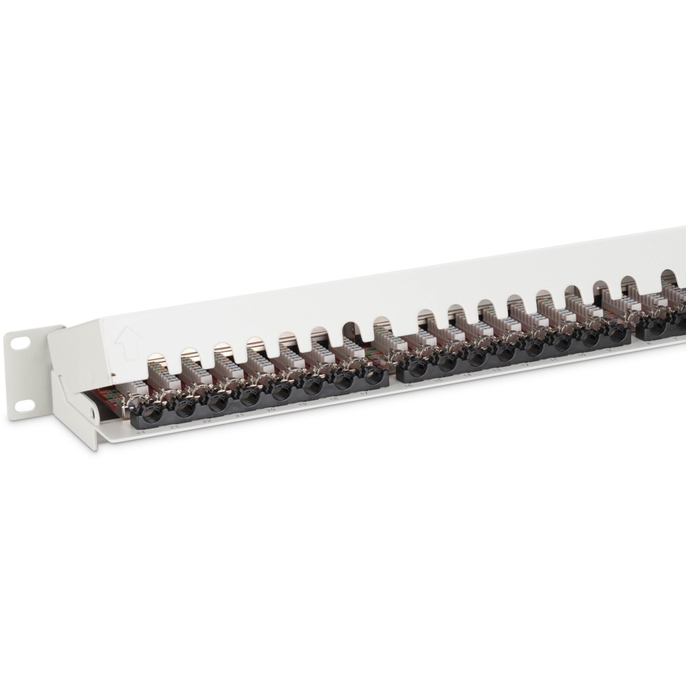 DIGITUS Patchpanel 1U 24-Port Cat6a Shielded Light Grey — Buy in Cyprus with Fast Delivery