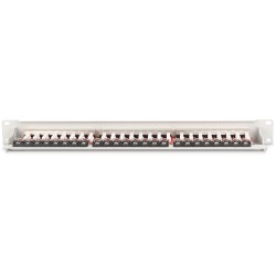 Buy DIGITUS Patchpanel 1U 24-Port Cat6a Shielded Light Grey in Cyprus, Nicosia, Limassol, Larnaka, Pafos