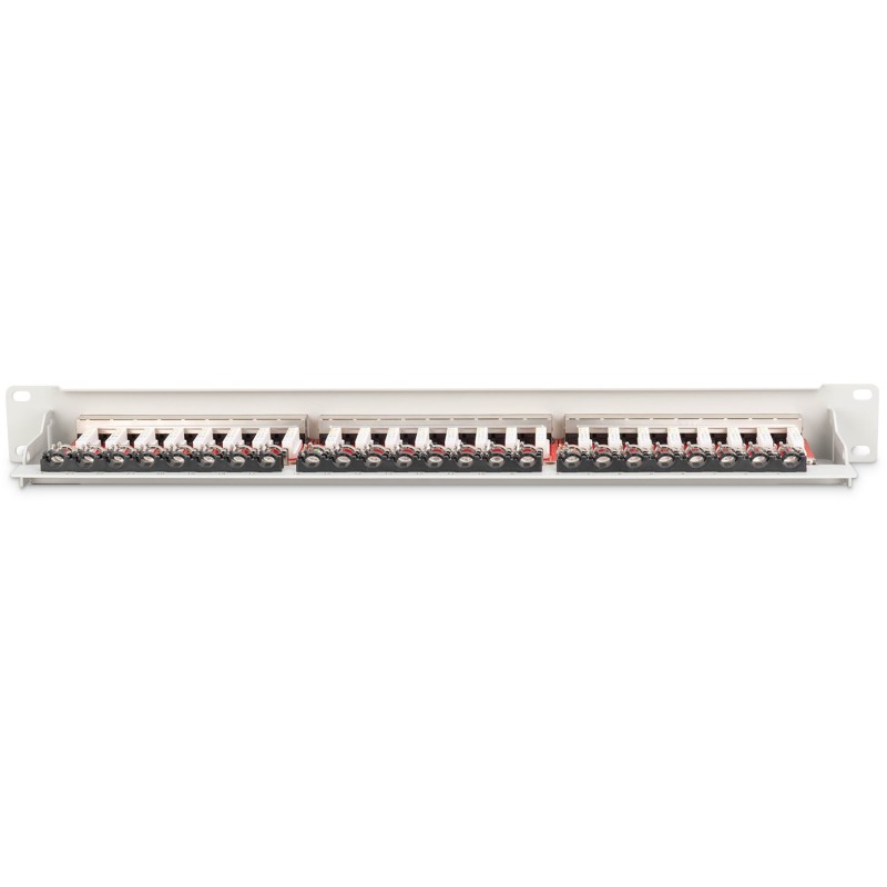 Buy DIGITUS Patchpanel 1U 24-Port Cat6a Shielded Light Grey in Cyprus, Nicosia, Limassol, Larnaka, Pafos