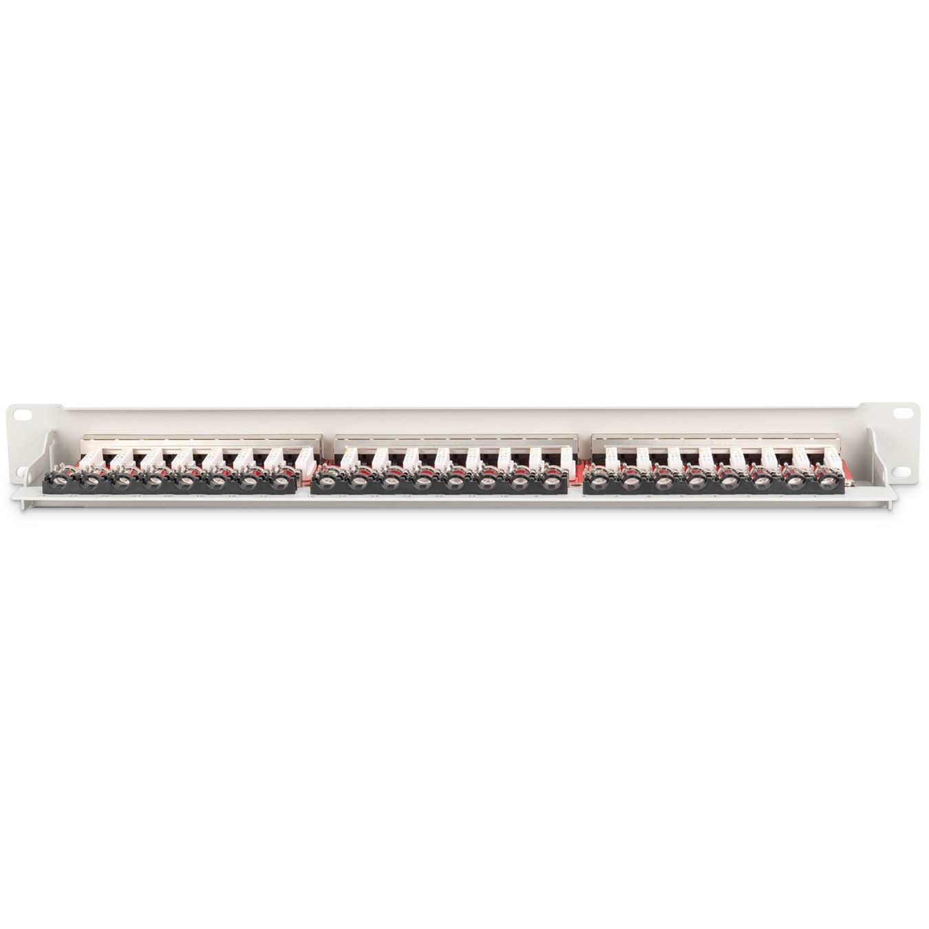 DIGITUS Patchpanel 1U 24-Port Cat6a Shielded Light Grey — Buy in Cyprus with Fast Delivery