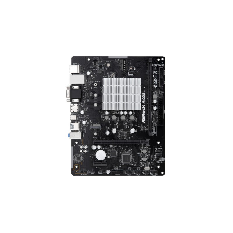 Buy ASRock N100M - Integrated Intel N100 3.4GHz, 32GB Max, Micro-ATX, Fanless, H... in Cyprus, Nicosia, Limassol, Larnaka, Pafos