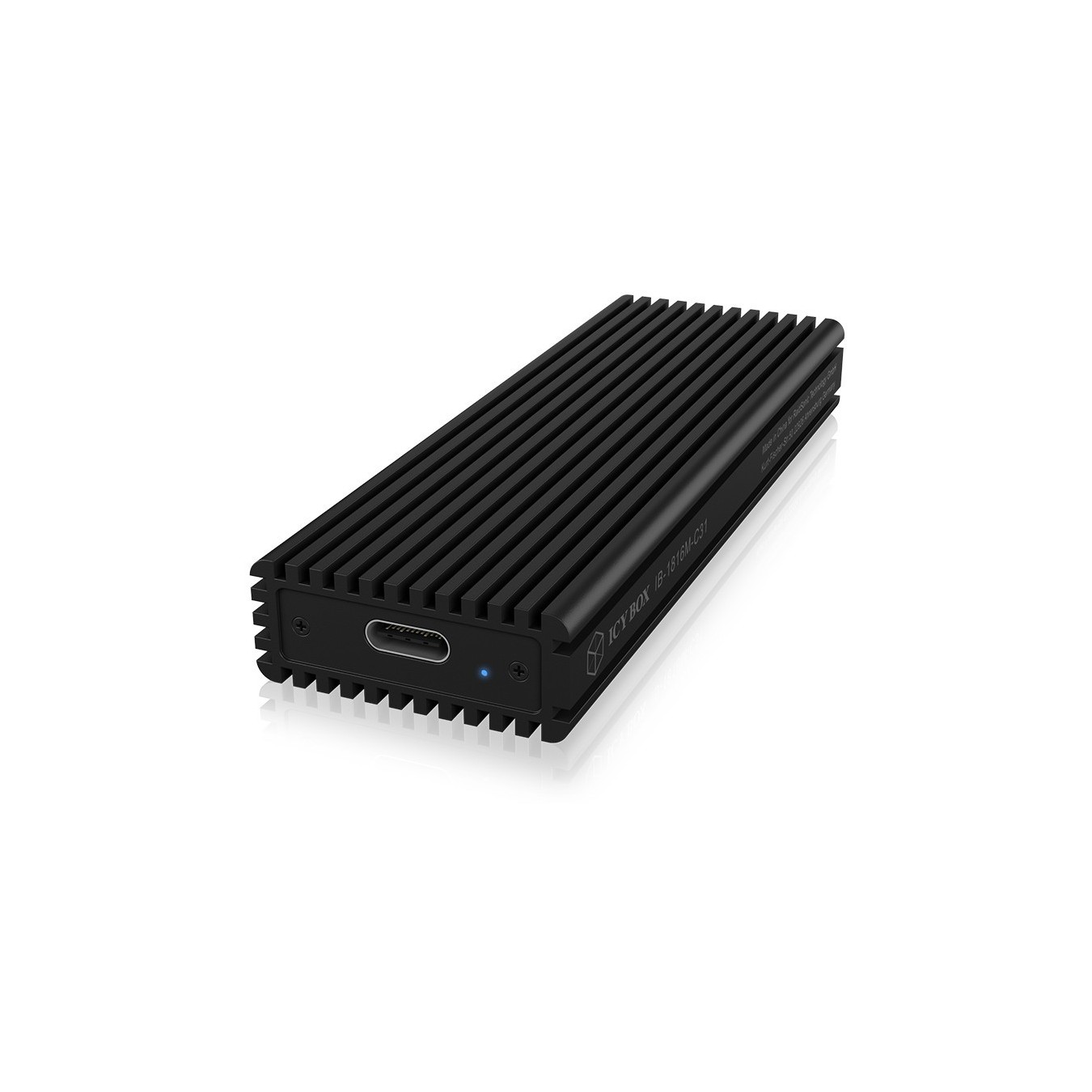 ICY BOX External USB-C 3.1 NVMe M.2 Enclosure - IB-1816M-C31 - Aluminium, Black — Buy in Cyprus with Fast Delivery