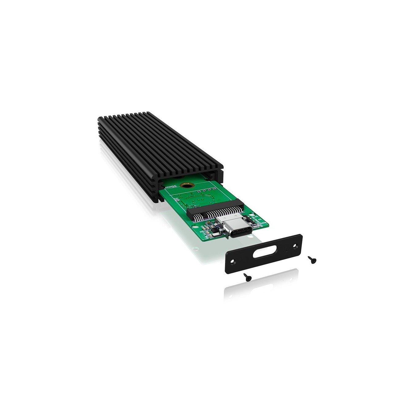 ICY BOX External USB-C 3.1 NVMe M.2 Enclosure - IB-1816M-C31 - Aluminium, Black — Buy in Cyprus with Fast Delivery