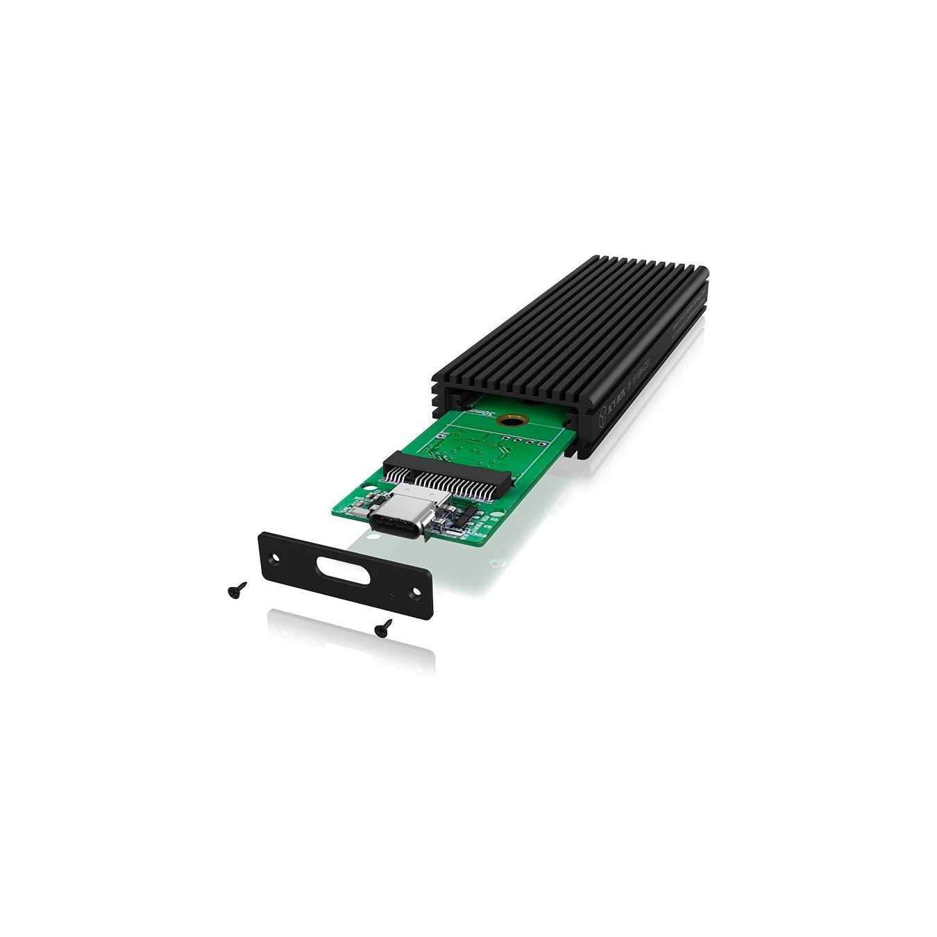 ICY BOX External USB-C 3.1 NVMe M.2 Enclosure - IB-1816M-C31 - Aluminium, Black — Buy in Cyprus with Fast Delivery